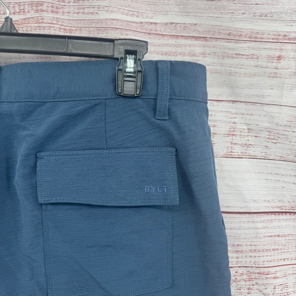 BYLT Premium Basics Kinetic Shorts Mens 36 Blue Performance Golf Activewear - Picture 7 of 9